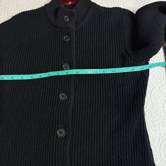 RALPH LAUREN CHUNKY STRIPED SWEATER CARDIGAN DUSTER COAT MEDIUM - Picture 7 of 8